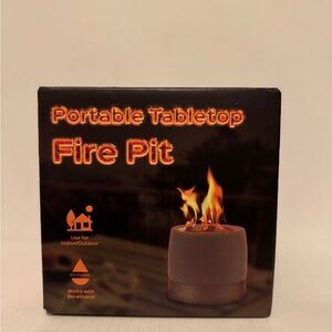 Portable Tabletop Fire Pit Indoor/Outdoor/Smokeless